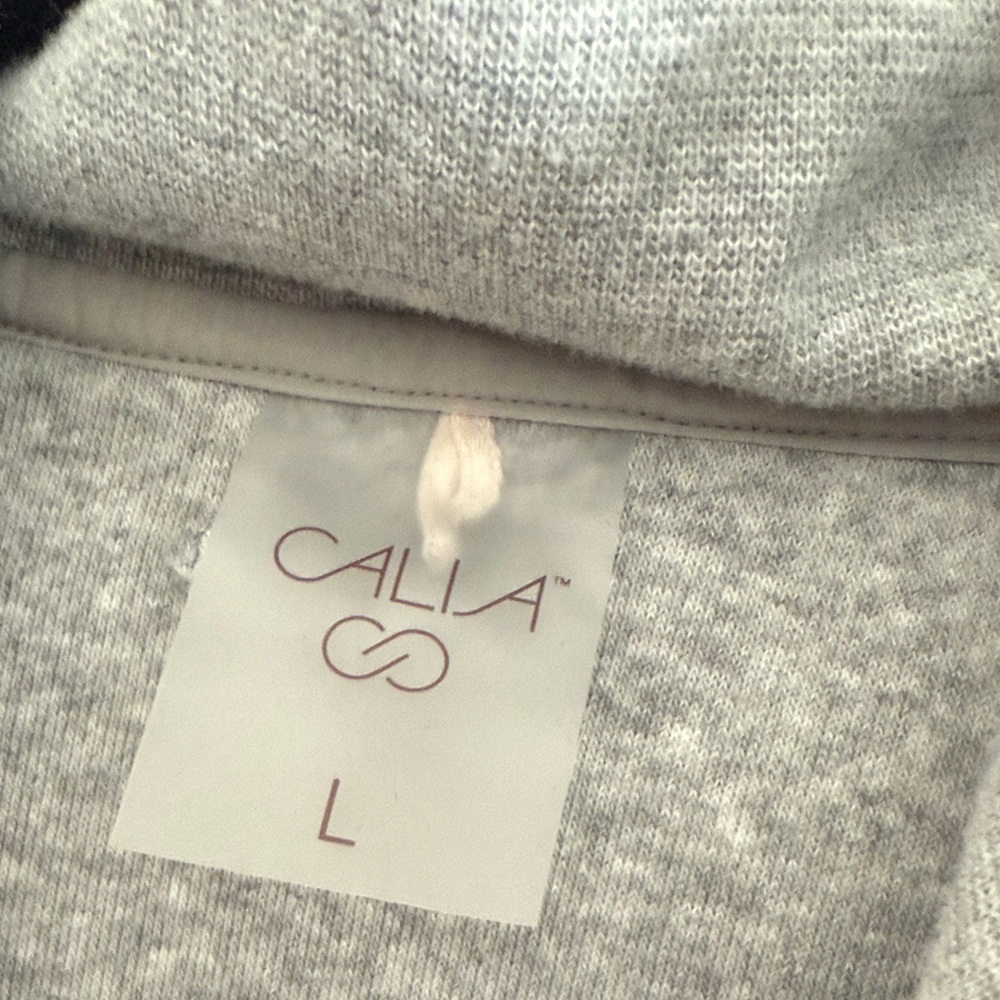 Calia Women’s Gray Half-Zip pullover - Picture 2 of 5